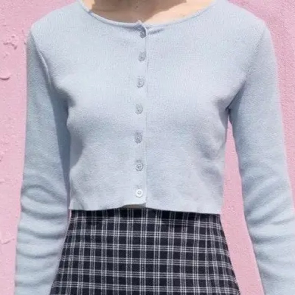 Brandy Melville Blue Cardigan